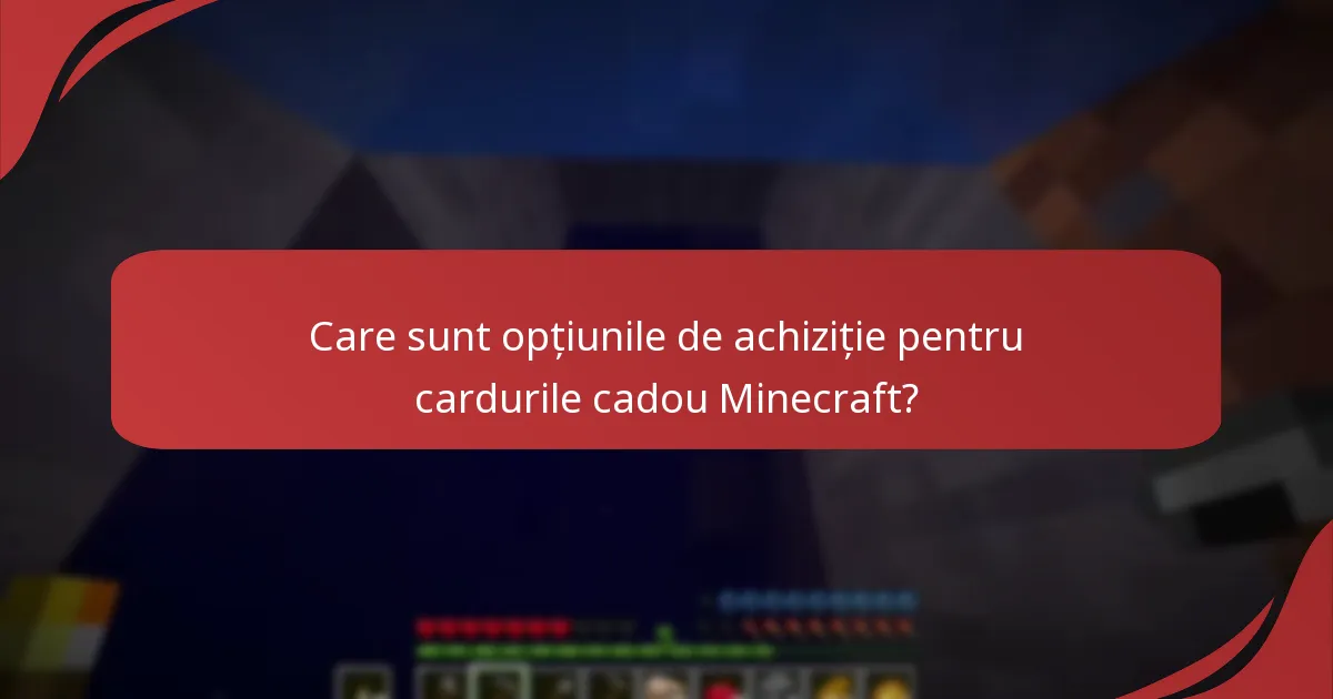 Care retaileri oferă carduri cadou Minecraft?