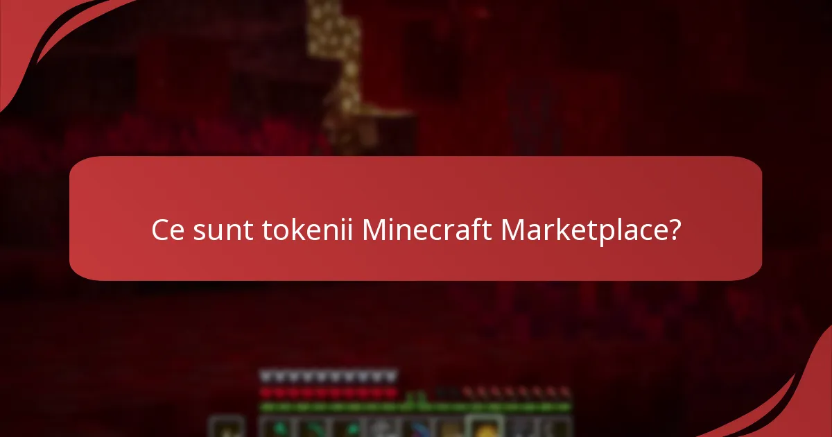 Care sunt diferitele tipuri de tokeni Minecraft Marketplace?