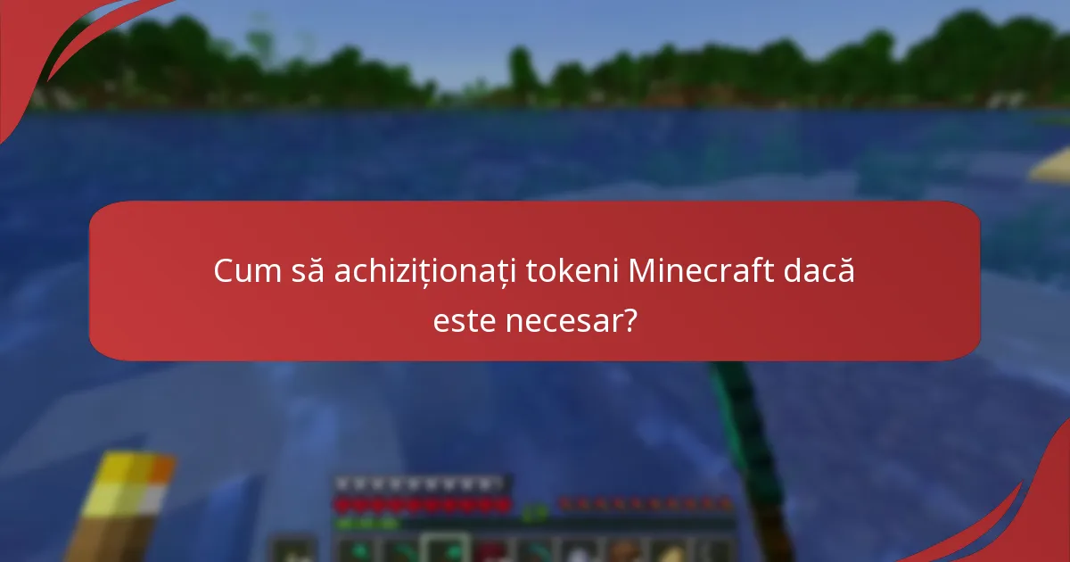 Cum să achiziționați tokeni Minecraft dacă este necesar?